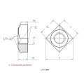 Карыстальніцкая гайка Gr5 Titanium Square для аўтамабільнага нанясення